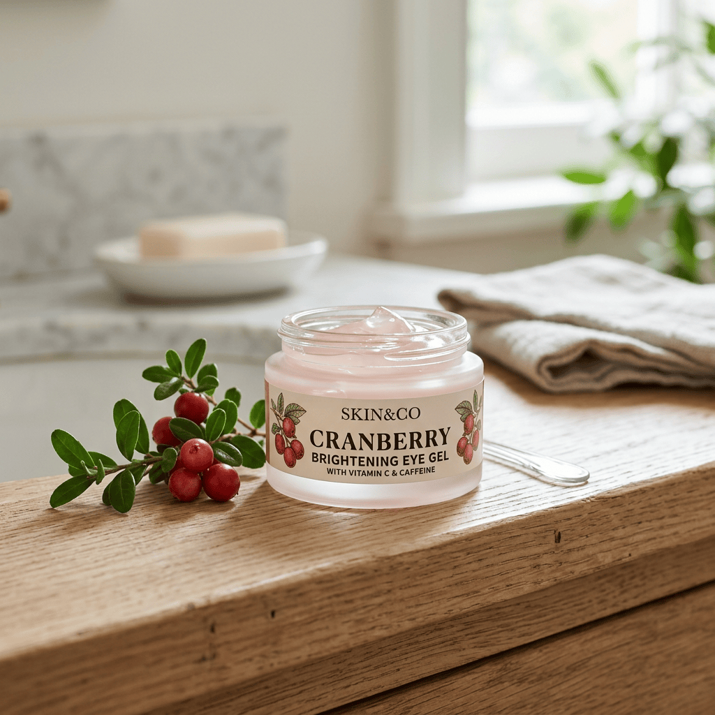 Skin&Co Cranberry Brightening Eye Gel with vitamin C and caffeine
