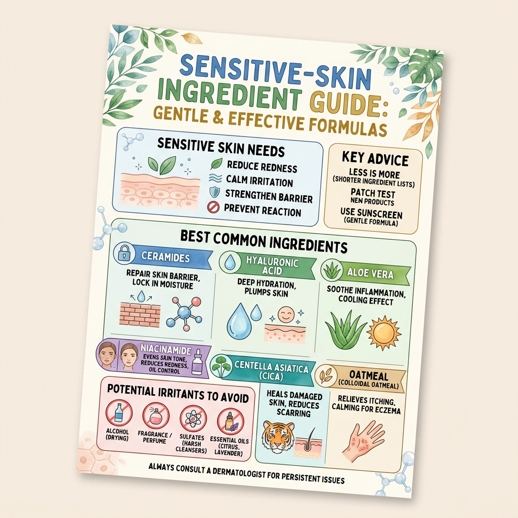 Sensitive skin ingredient guide editorial