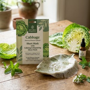 Cabbage: Calming & Repairing Sheet Mask – Face by Stace