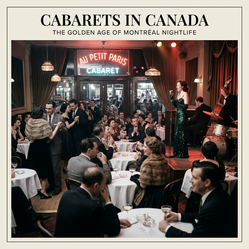 Elegant 1950s Montréal cabaret nightlife