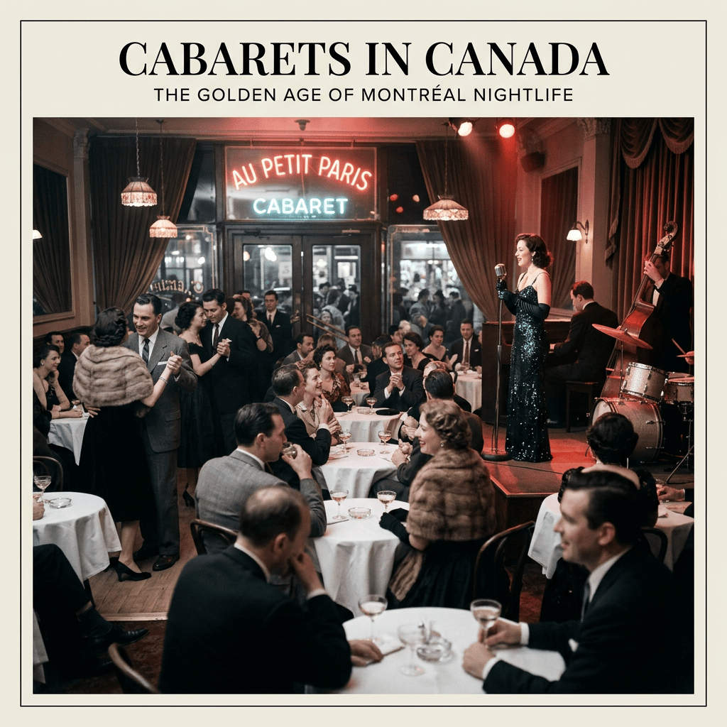 Elegant 1950s Montréal cabaret nightlife