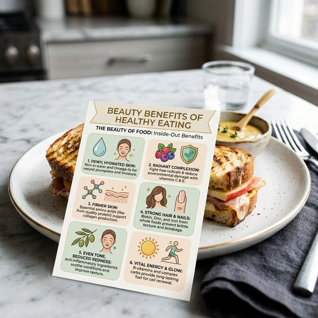 Beauty benefits card for panini ingredients