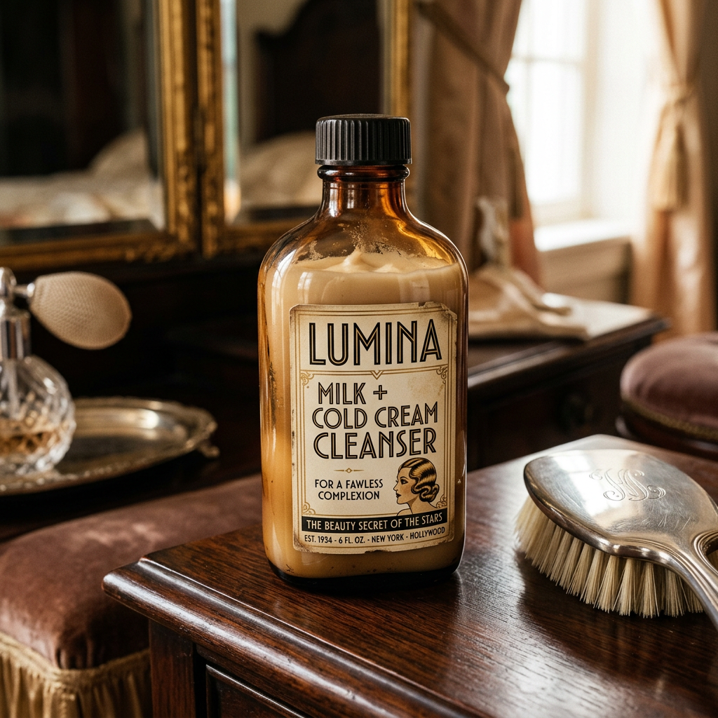 1930s milk and cold cream cleanser product